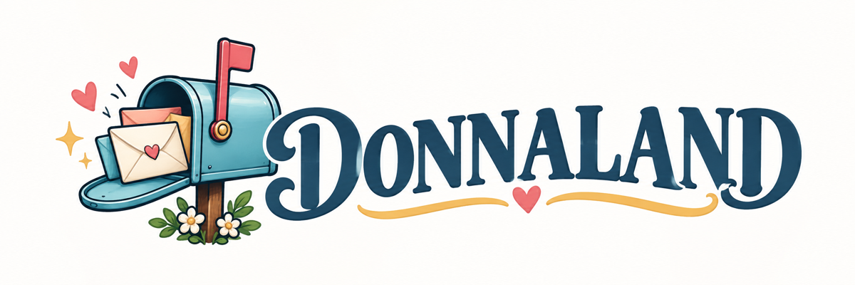 Donnaland mailbox logo